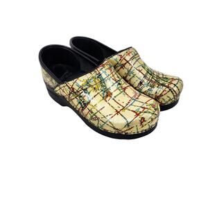 Dansko Women's Slip On Comfort Colorful Nursing Clogs Size 37